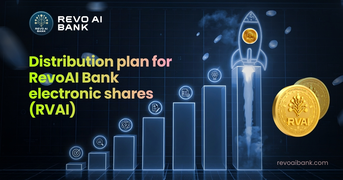 Distribution plan for revo ai bank electronic shares (RVAI)